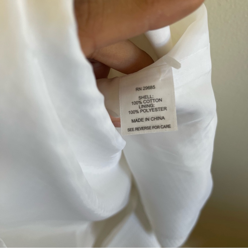 Pendleton White 100% Cotton Square Neck Sheath Sl… - image 8